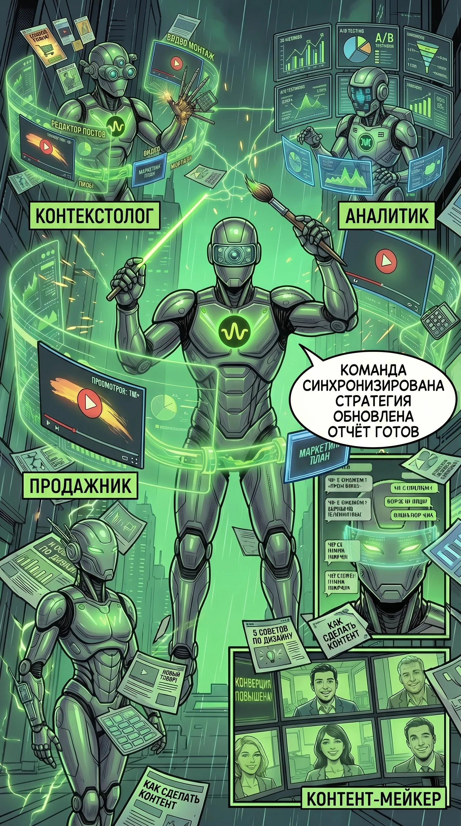Проджект: команда синхронизирована, стратегия обновлена, отчёт готов